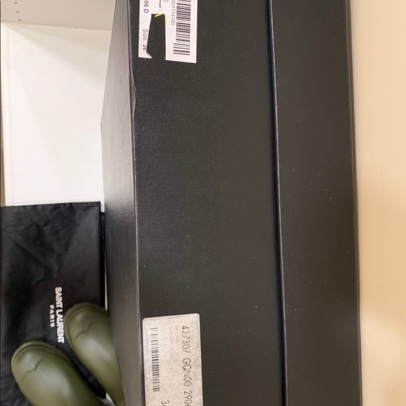 SAINT LAURENT RUBBER RAIN BOOTS - Picture 7 of 11